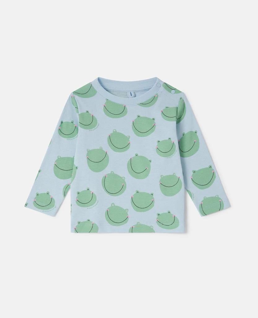 Stella McCartney Stella McCartney - Frog Print Sweatshirt, Blue/Green, Size: 3m 1