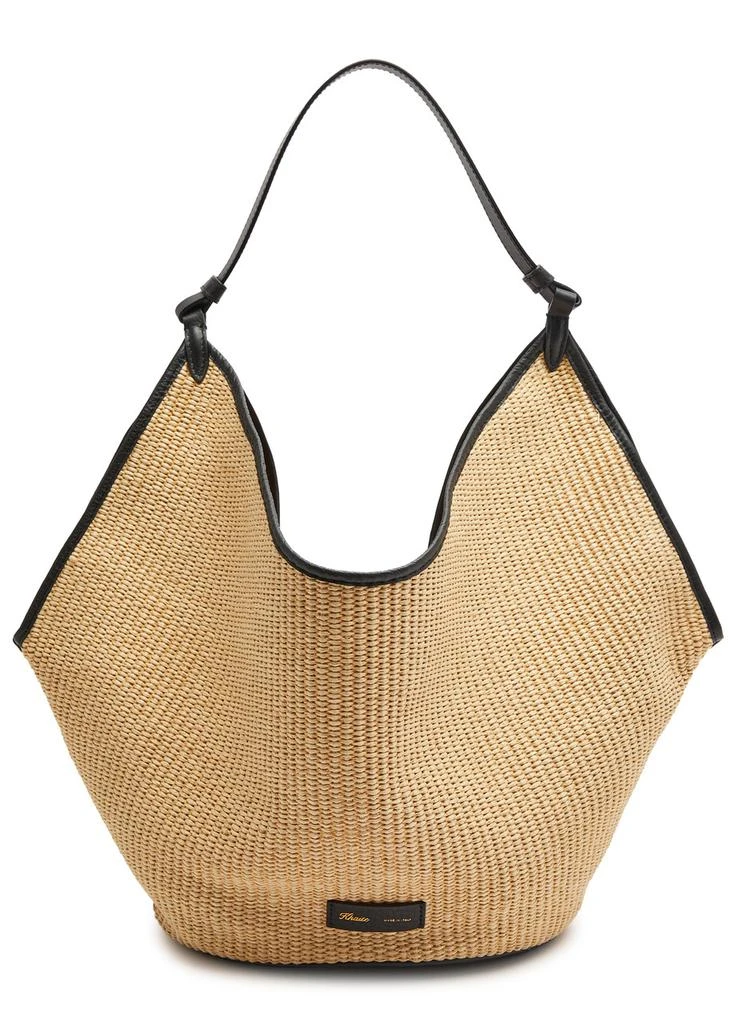 Khaite Lotus medium raffia tote  1