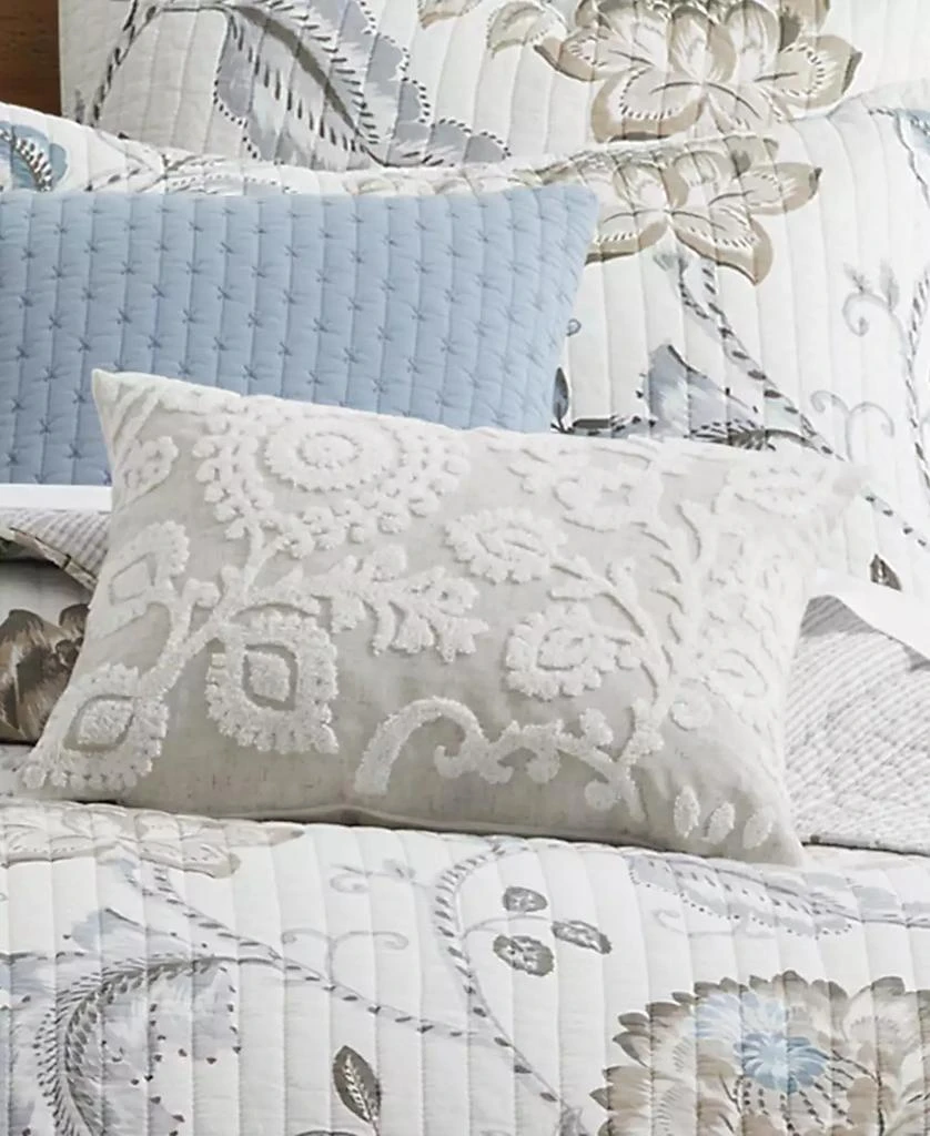 Levtex Home Maileen Crewel Stitch Decorative Pillow, 14" x 18" 2