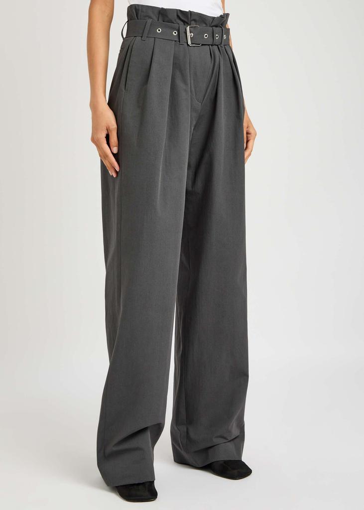 Dries Van Noten Peaches wide-leg cotton trousers