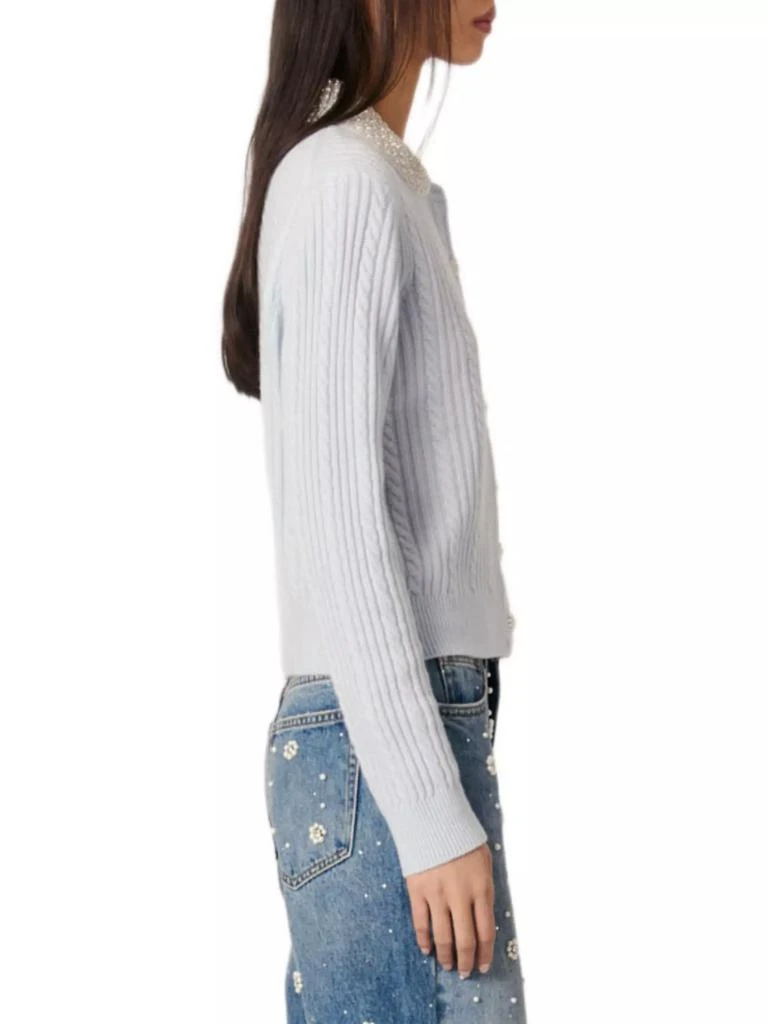 Maje Cardigan with Jewellery Collar 3