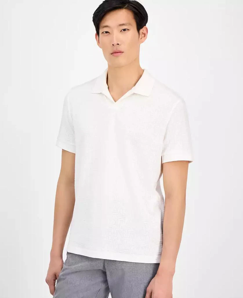 Alfani Men's Geo-Pattern Polo Shirt, Exclusively at Macy's 1