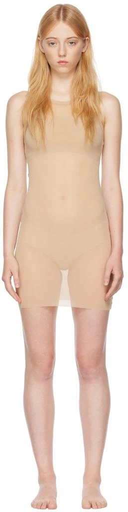 SKIMS Beige Summer Mesh Minidress 1