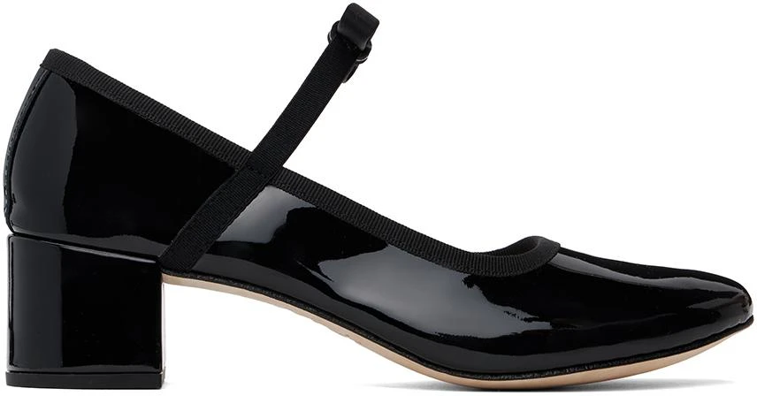 Repetto Black Guillemette Mary Jane Heels 1