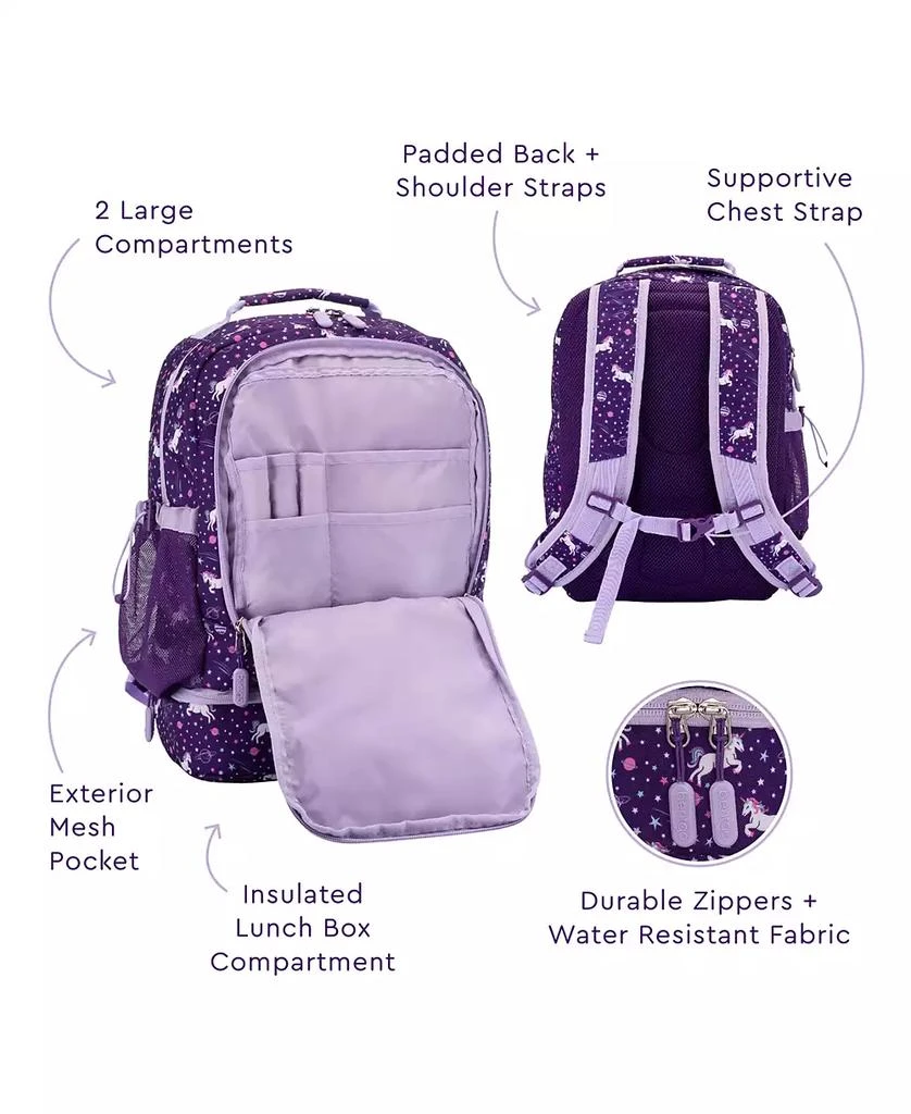 Bentgo Kids Prints 2-in-1 Backpack & Lunch Bag - Unicorn 7