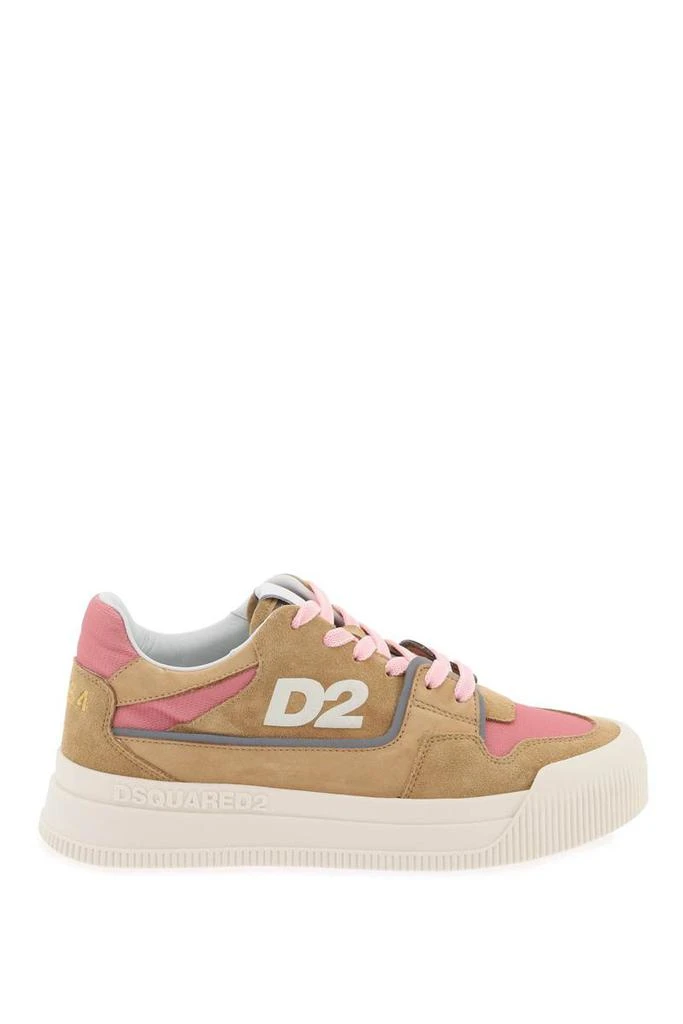 DSQUARED2 suede new jersey sneakers in leather 1