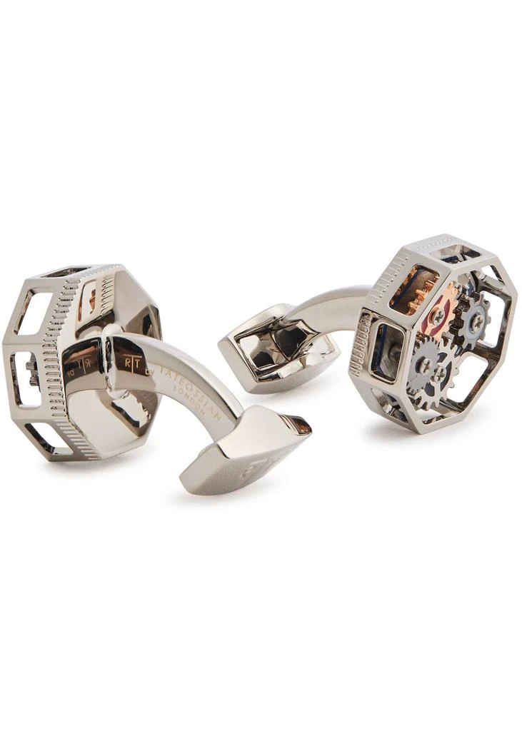 Tateossian Octo Gear palladium-plated cufflinks  1