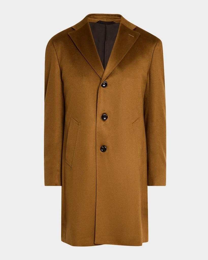 Neiman Marcus Men's Solid Cashmere Topcoat 1