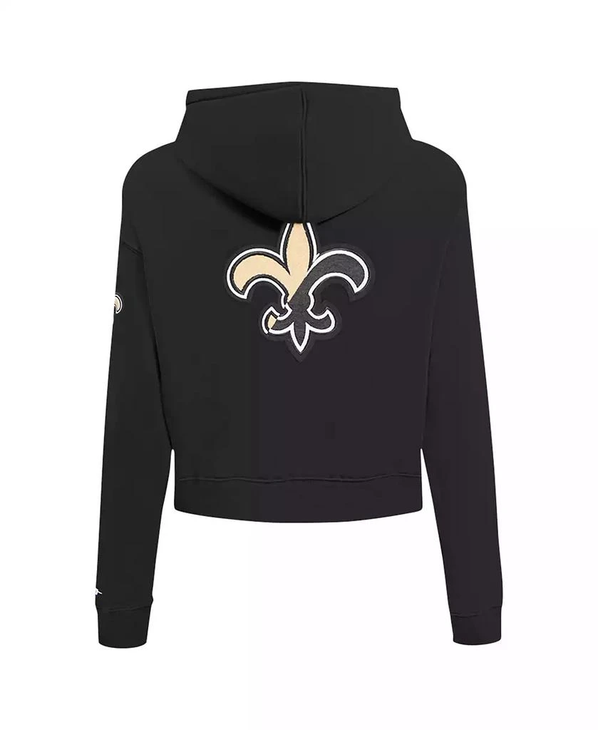 Pro Standard Women's Black New Orleans Saints Split Logo Full-Zip Hoodie 3