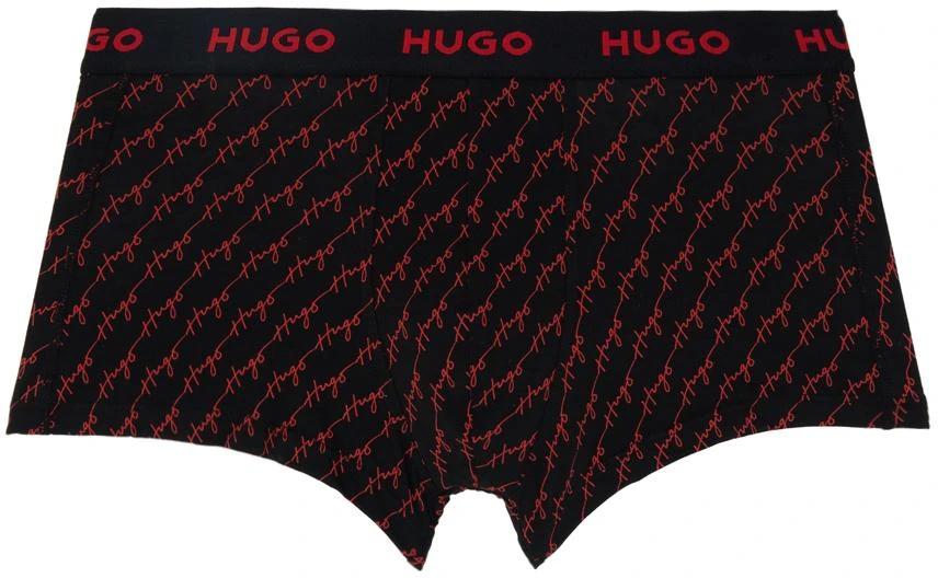 Hugo Three-Pack Multicolor Graphic Boxers 4