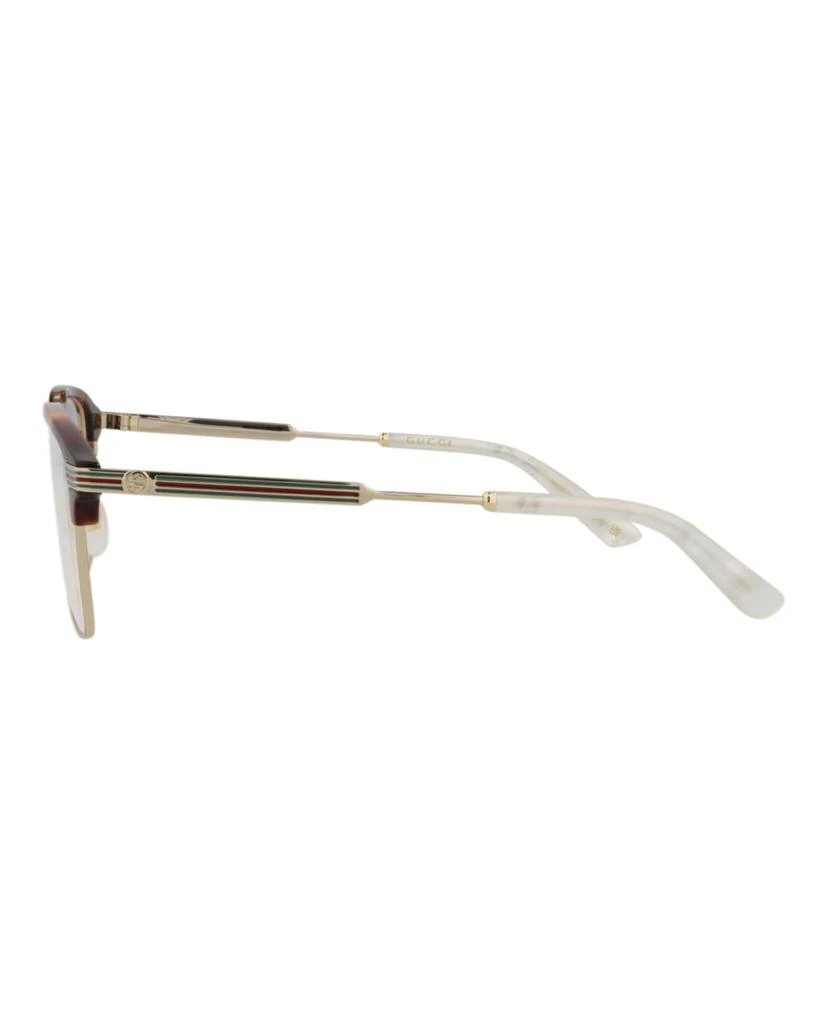Gucci Square-Frame Metal Optical Frames 3