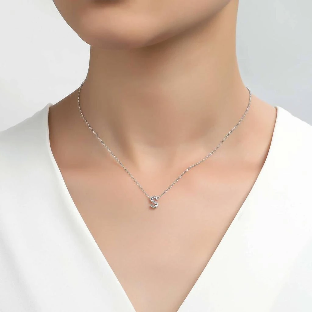 Lafonn Lafonn - Letter S Pendant Necklace 1