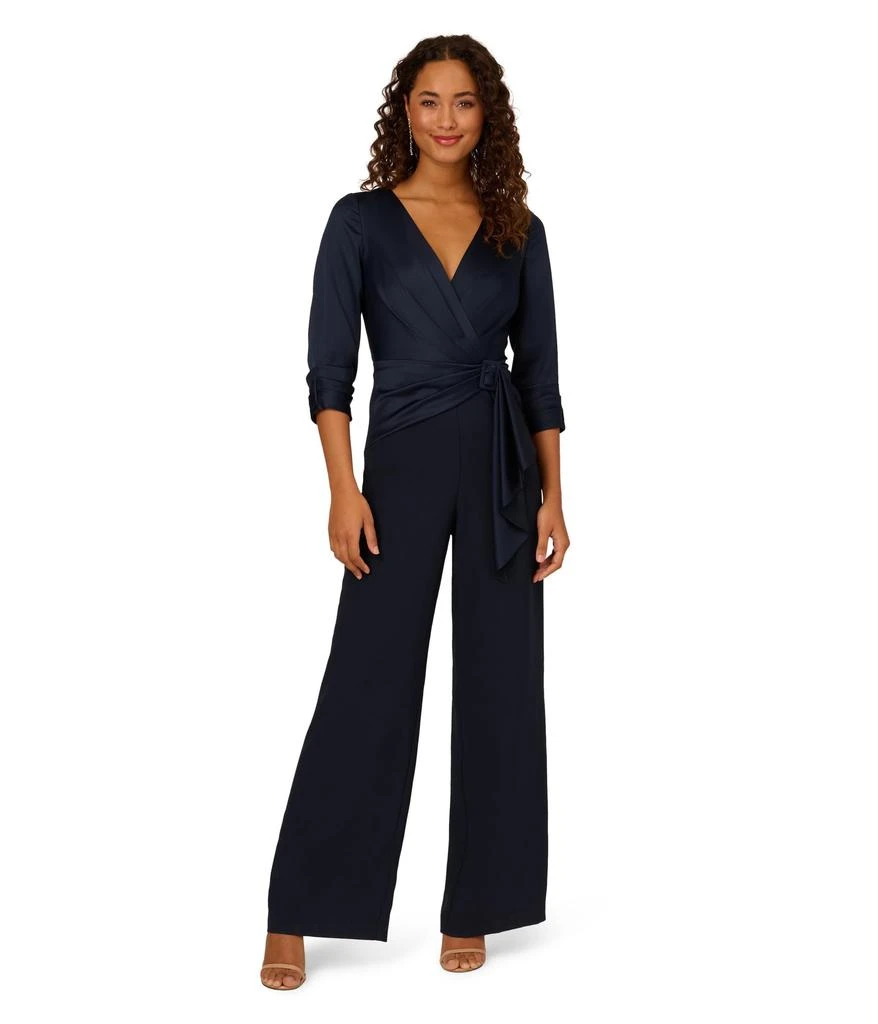 Adrianna Papell Satin Crepe Jumpsuit 1