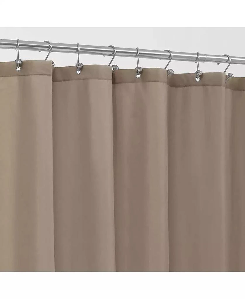 Kate Aurora Montauk Accents Bliss Linen/Taupe Water-Resistant Fabric Shower Liner - Standard Size