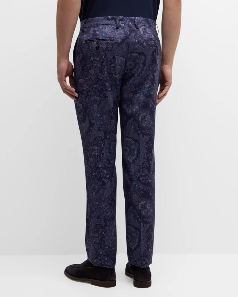 ETRO Men's Lightweight Paisley Trousers 4