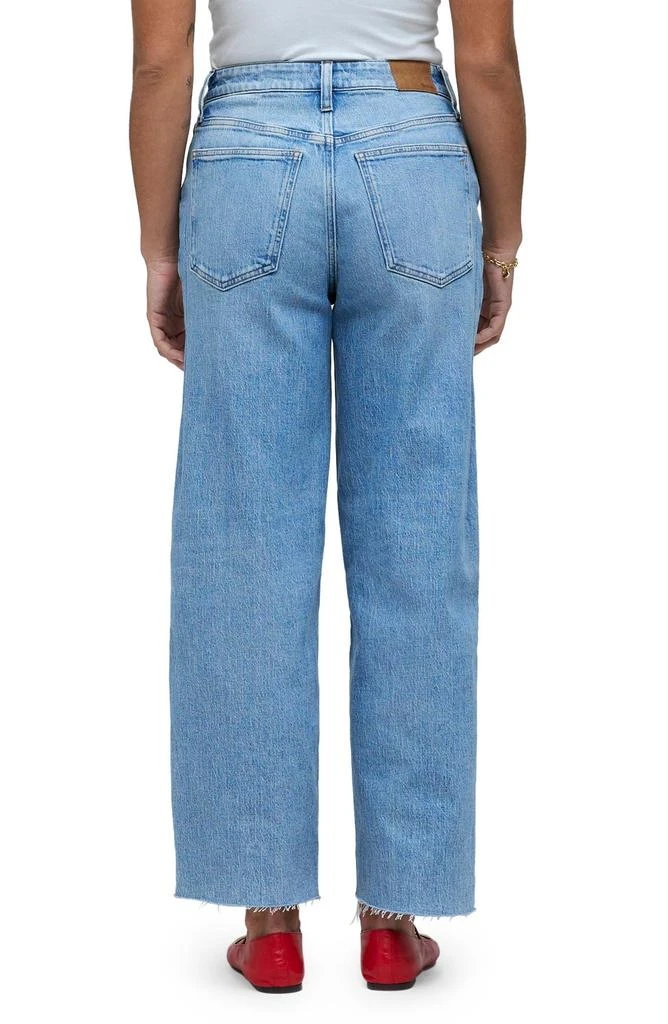 Madewell The Perfect Raw Hem Wide Leg Crop Jeans 2
