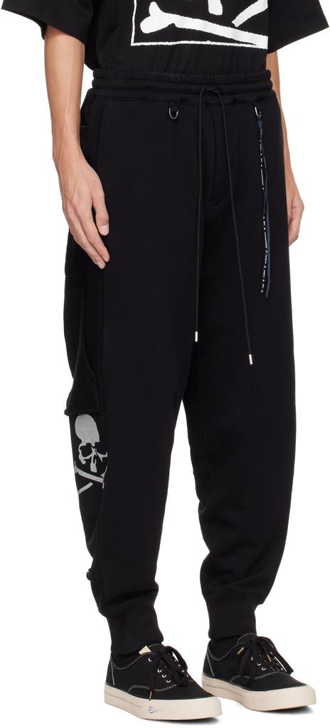 mastermind JAPAN Black Puzzle Sweatpants