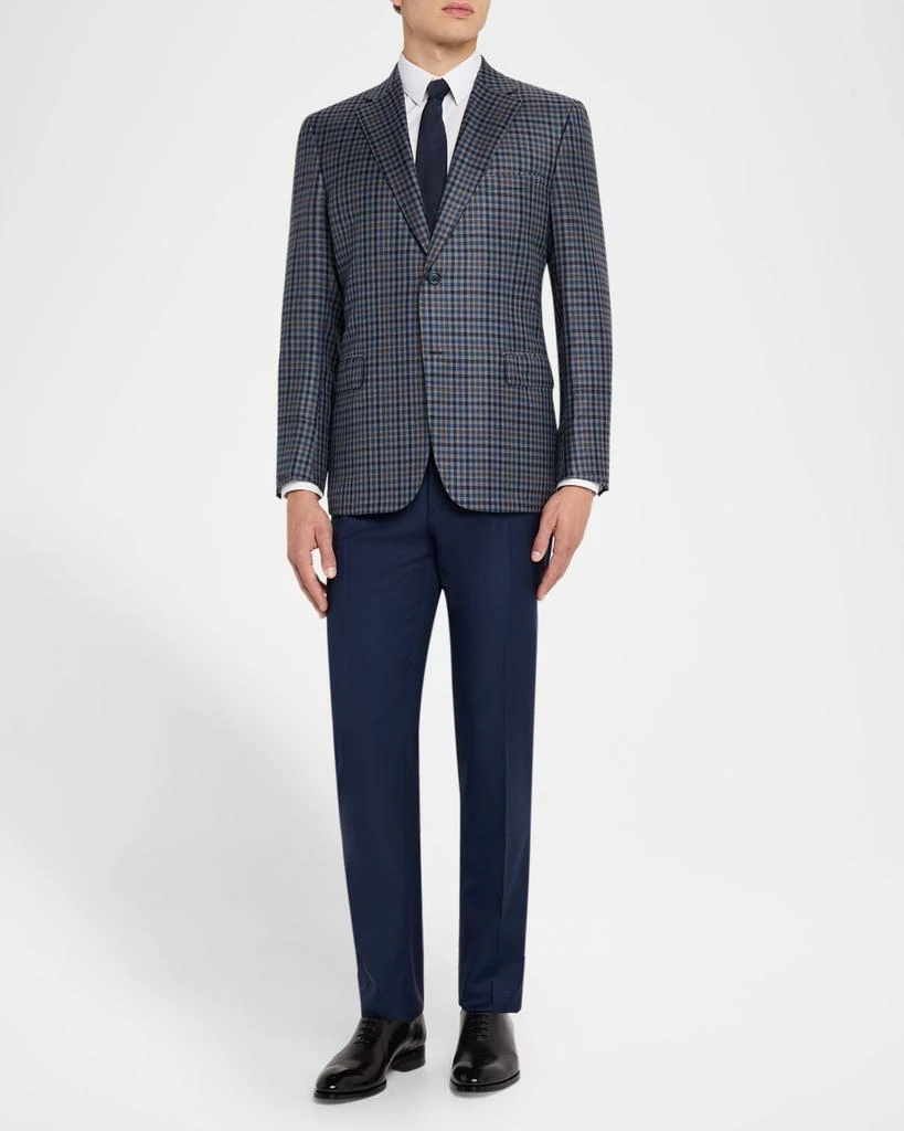 Brioni Men's Multi-Check Wool Single-Breasted Sport Coat 2