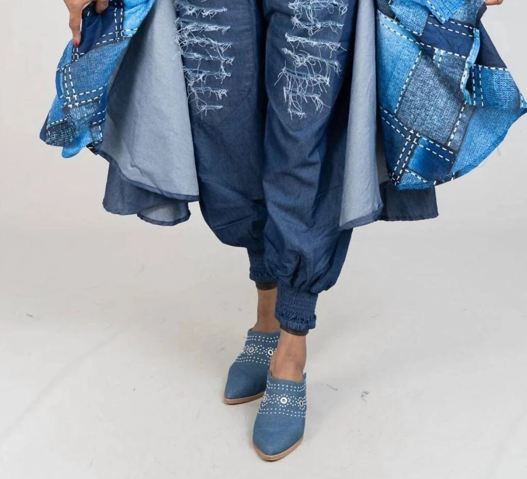 Kara Chic Kara Chic - Ankle Cuffs Denim Pants