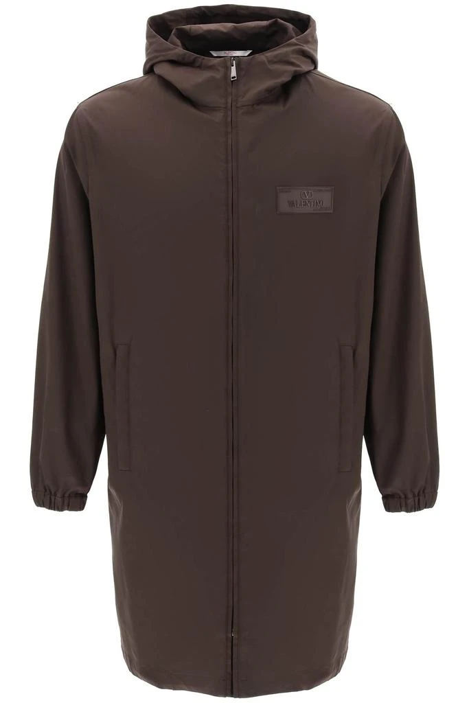 Valentino raincoat with maison valentino rubber label 1