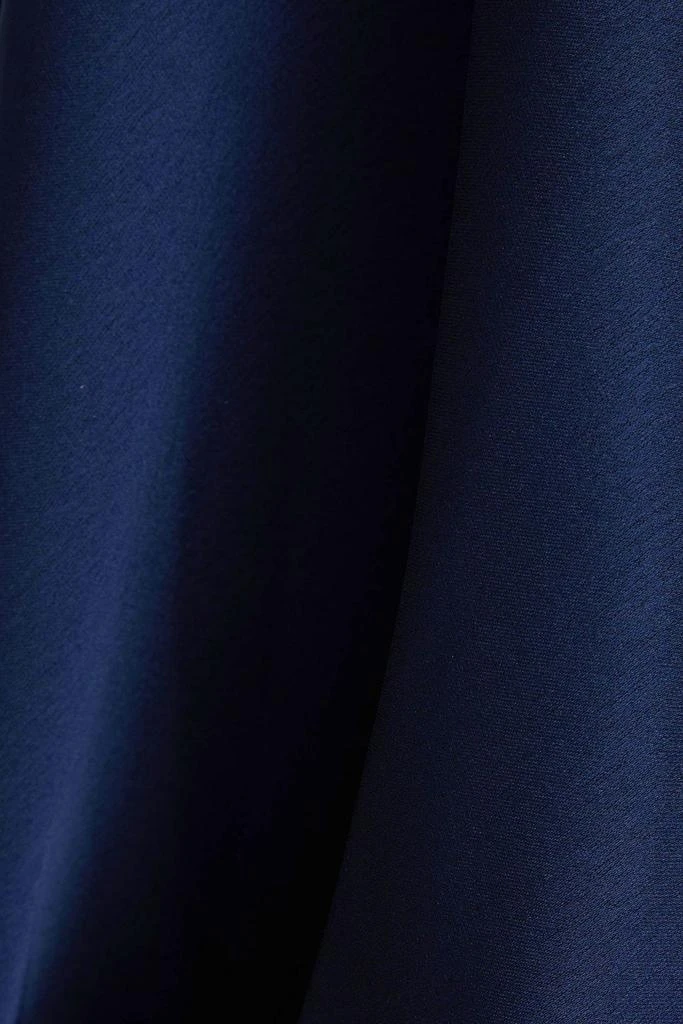 HALSTON Binnie cold-shoulder ruched satin gown 4