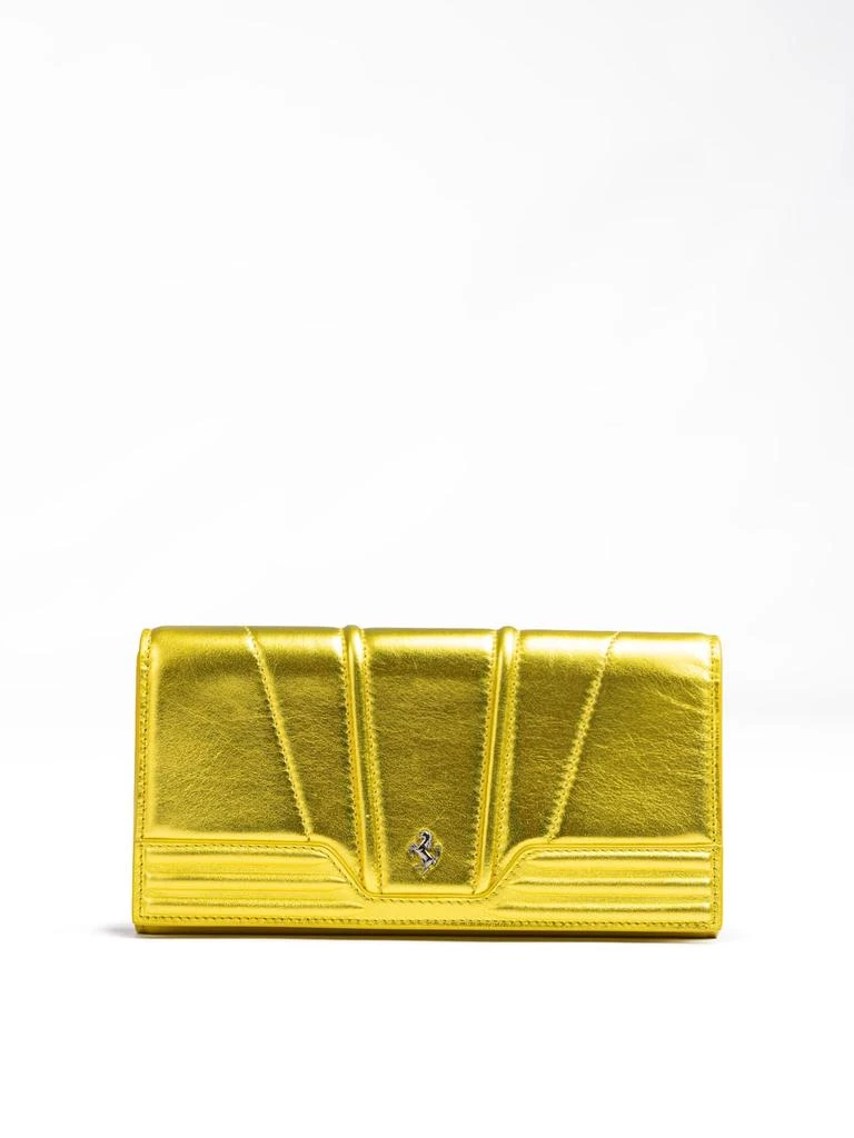 Ferrari Metal yellow GT patent leather Women
s purse