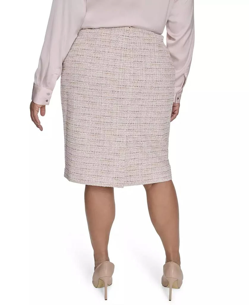 Calvin Klein Plus Size Tweed Pencil Skirt 2