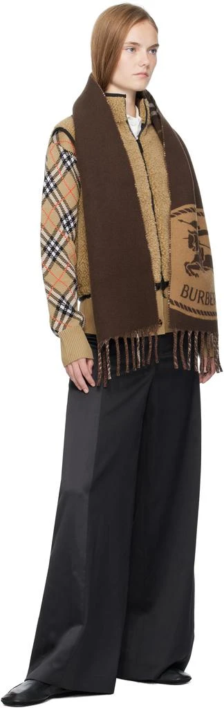 Burberry Beige Cropped Fleece Vest 4