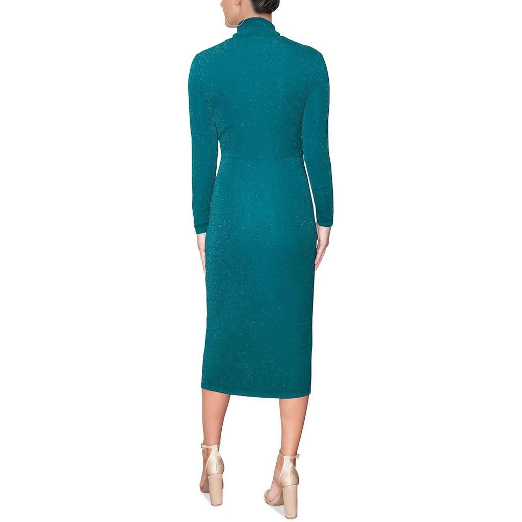 Rachel Rachel Roy Womens Faux Wrap Midi Cocktail and Party Dress 2