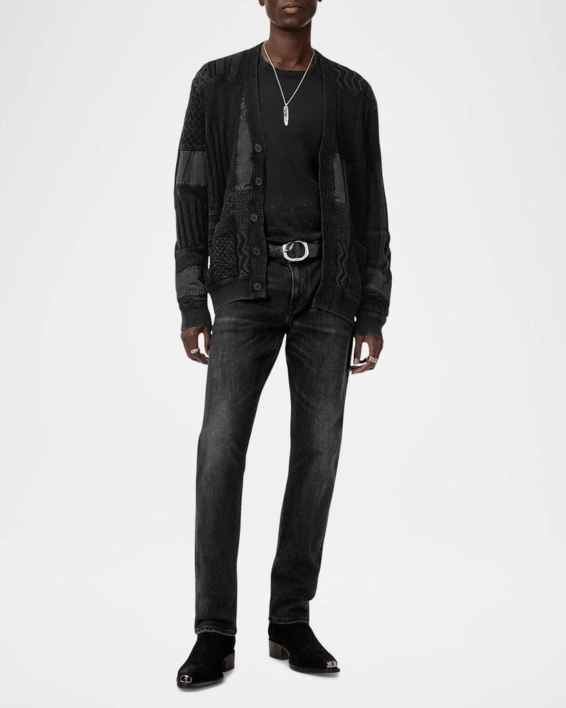 John Varvatos Men's Francis Patchwork Cardigan 2