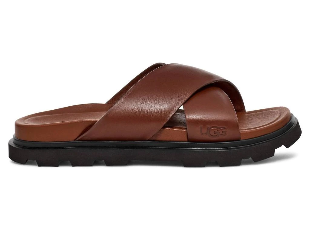 UGG Men
s Capitola Cross Slide Sandals In Cognac