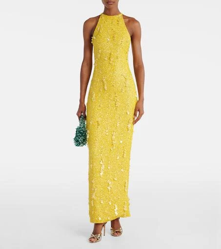 Clio Peppiatt Mimosa beaded sequined gown - Dresses & Skirts - Free  Shipping - BeyondStyle