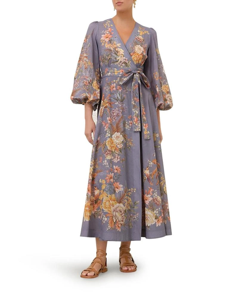Zimmermann Tallow Wrap Midi Dress 2