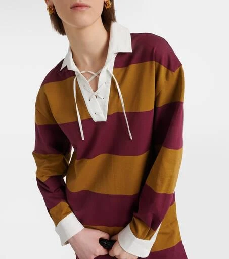 Dries Van Noten Colorblocked cotton-blend sweatshirt 4