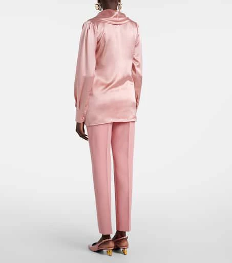 Dolce
Gabbana Draped silk satin blouse 3