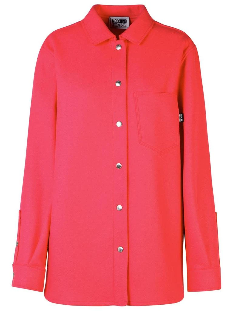 Moschino Moschino Jeans Oversized Button-Up Knitted Shirt 1