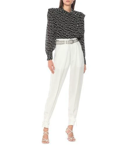 Isabel Marant Racomi crêpe carrot pants 2