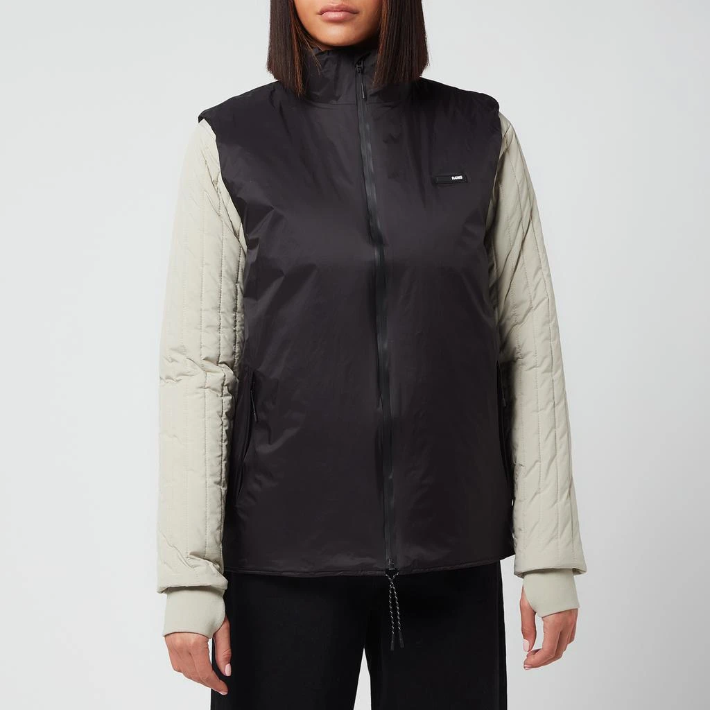 RAINS Women's Padded Nylon Vest - Black 1