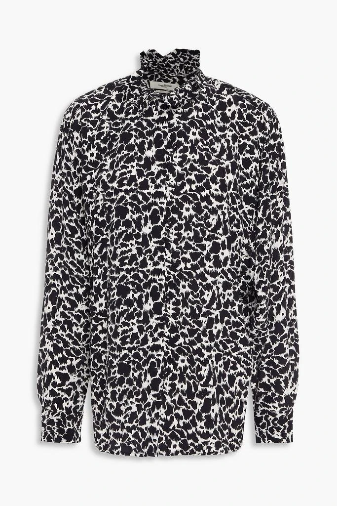 MARANT ÉTOILE Printed crepe de chine blouse 1