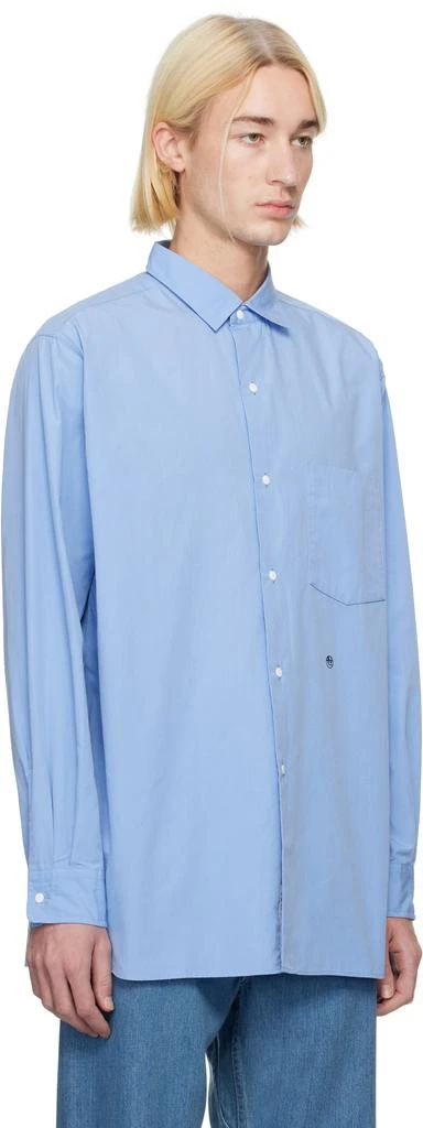 Nanamica Blue Regular Collar Wind Shirt 2