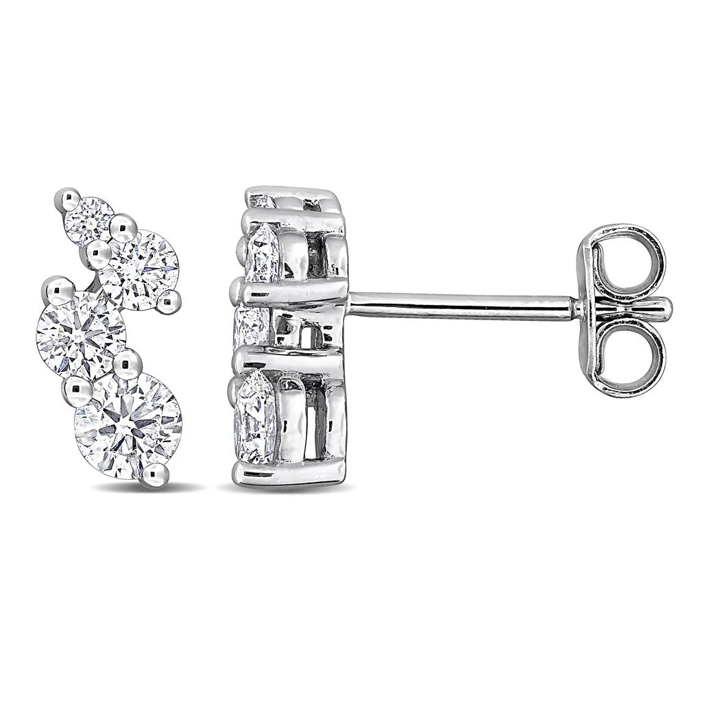 Mimi 
Max Created Forever 3/4ct TW Lab-Grown Diamond Graduated Stud Earrings Sterling Silver