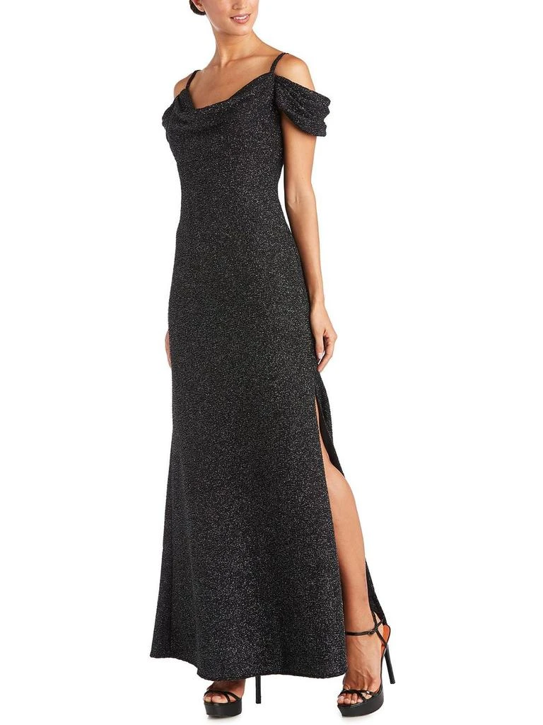 NW Nightway Womens Drapey Maxi Evening Dress 1
