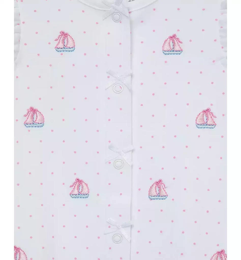 Little Me Baby Girls Sailboats Cotton Romper & Hat, 2 Piece Set 3