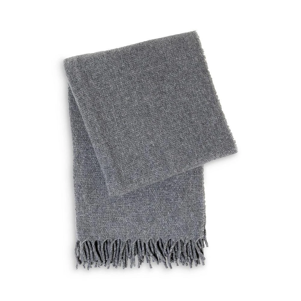 Frette Boucle Silk, Wool, Cashmere Fringed Throw Blanket, 51" x 74" - Exclusive 1