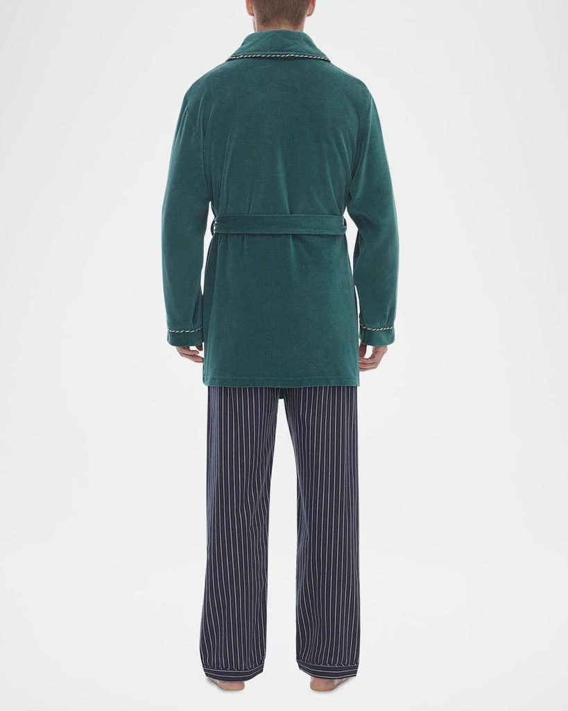 Majestic International Men's Velour Smoking Jacket 3