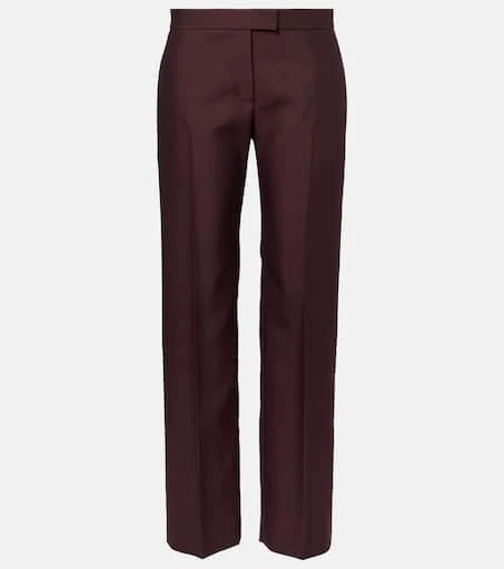 Khaite Callen wool and silk straight pants 1