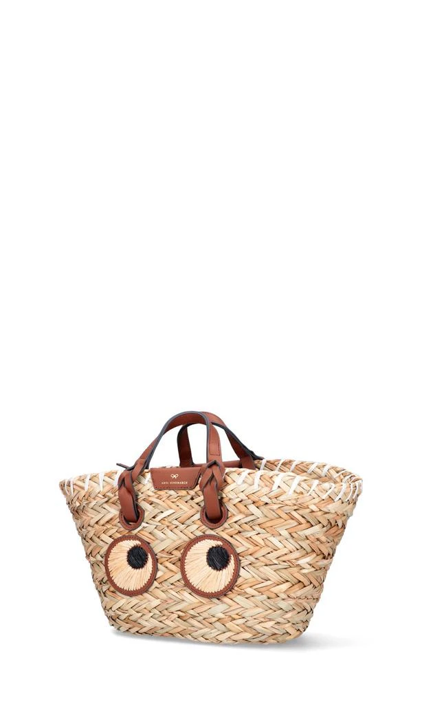 Anya Hindmarch Anya Hindmarch Eyes Straw Tote Bag 3