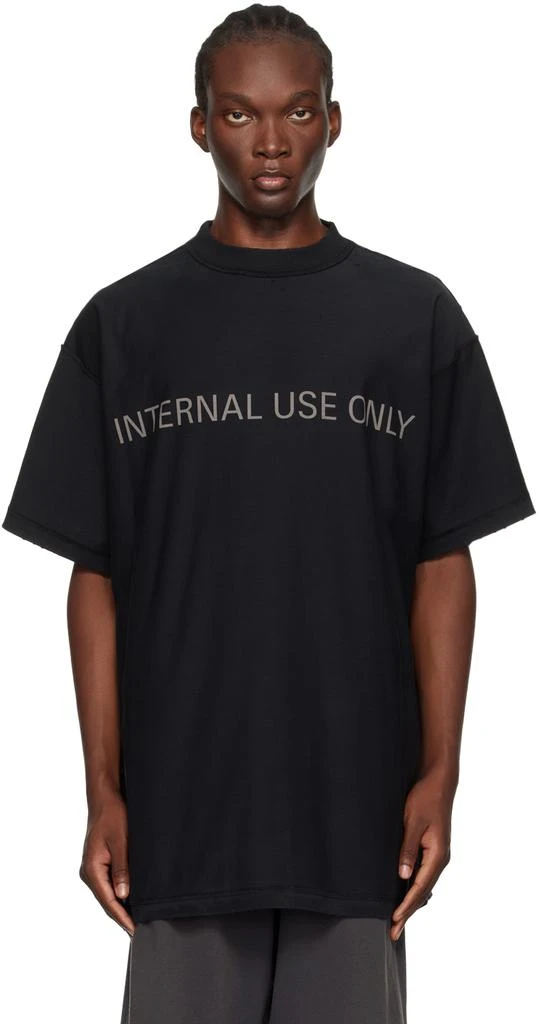 Balenciaga Black 'Internal Use Only' T-Shirt 1