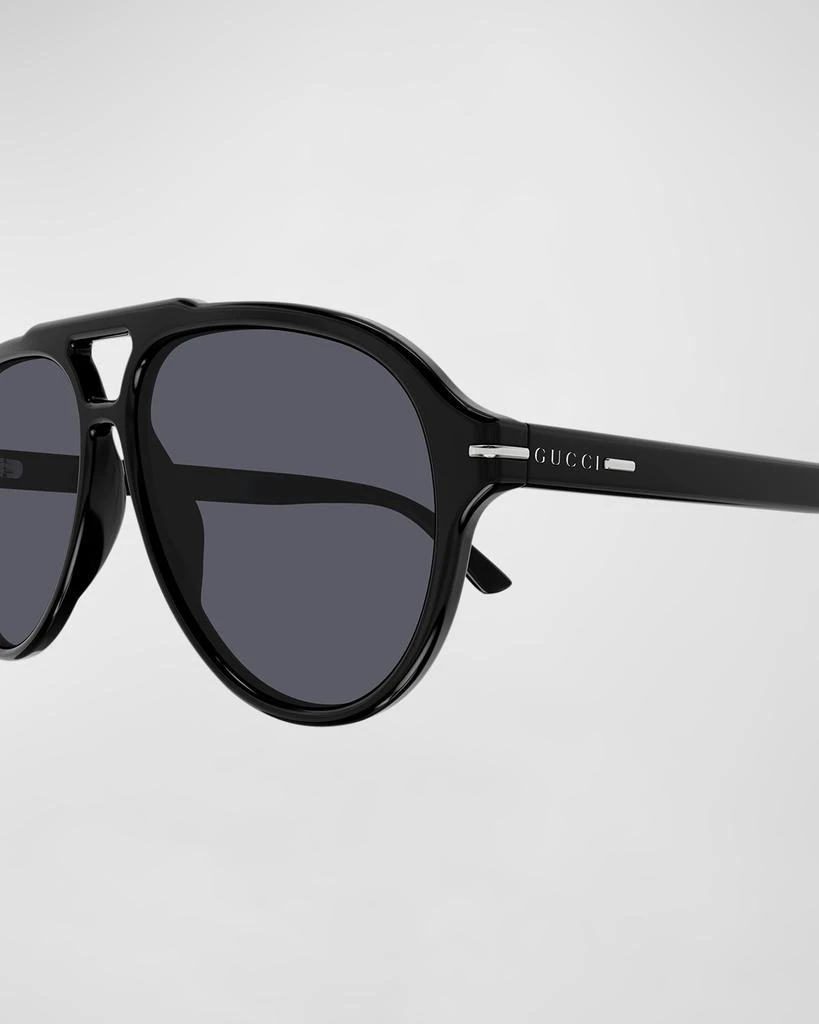 Gucci Men's GG1443Sm Acetate Aviator Sunglasses 2