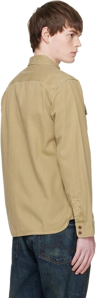 RRL Beige Twill Officer
s Work Shirt 3